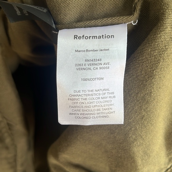 Reformation Marco Bomber Jacket - Picture 12 of 13